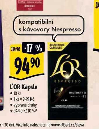 Albert L'or kapsle • 10 ks nabídka