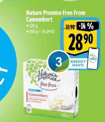 Albert Nature promise free from camembert - 120 g nabídka