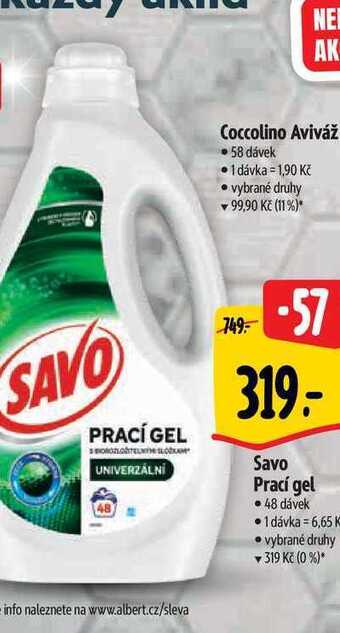 Albert Savo prací gel 48 dávek nabídka