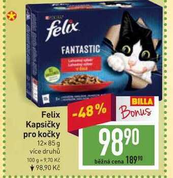 Billa Felix kapsičky pro kočky 12x 85 g nabídka