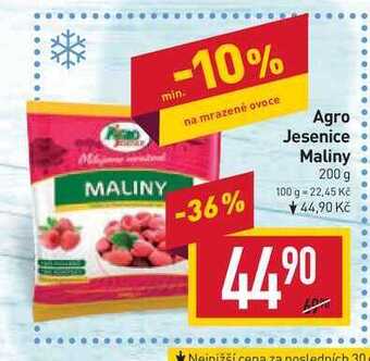 Billa Agro jesenice maliny 200 g nabídka