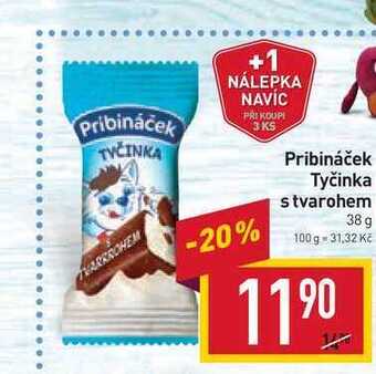 Billa Pribináček tyčinka s tvarohem 38 g nabídka