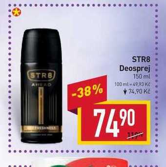 Billa Str8 deosprej 150 ml nabídka