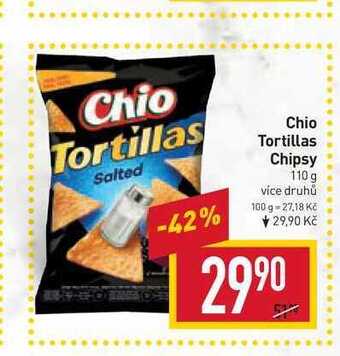 Billa Chio tortillas chipsy 110 g nabídka