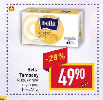 Billa Bella tampony 16 ks nabídka