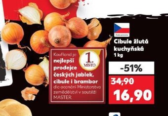 Kaufland Cibule žlutá kuchyňská 1 kg nabídka