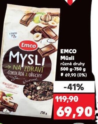 Kaufland EMCO Müsli nabídka