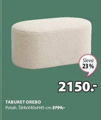 JYSK TABURET OREBO nabídka