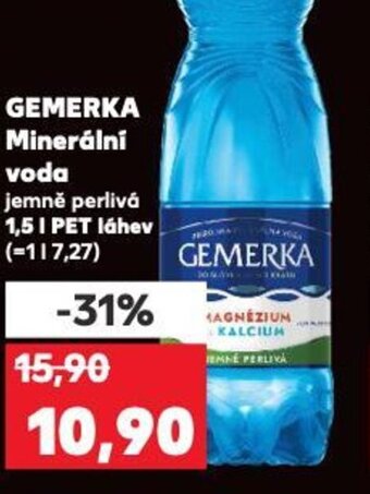 Kaufland GEMERKA Minerálni voda nabídka