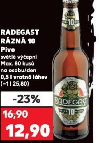 Kaufland RADEGAST RÁZNÁ 10 Pivo nabídka