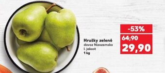 Kaufland Hrušky zelené nabídka