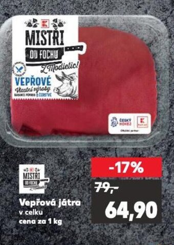 Kaufland Vepřová játra nabídka