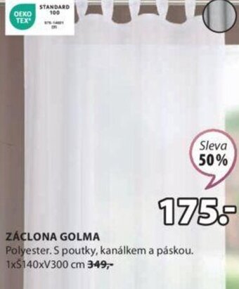 JYSK ZÁCLONA GOLMA nabídka