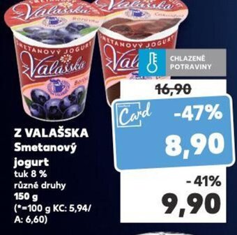 Kaufland Z VALAŠSKA Smetanový jogurt nabídka