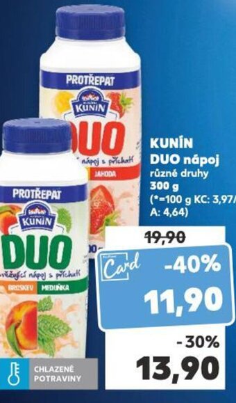 Kaufland KUNIN DUO napoj nabídka