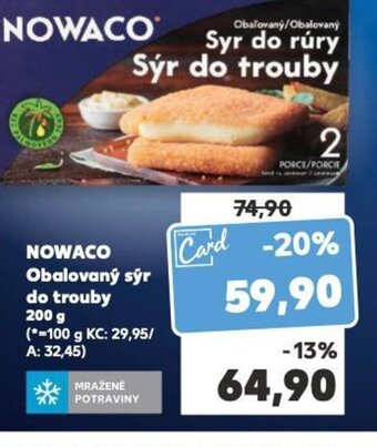 Kaufland NOWACO Obalovaný sýr do trouby 200 g nabídka