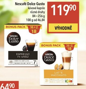 Globus Nescafé Dolce Gusto nabídka