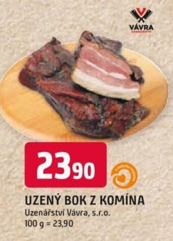 UZENÝ BOK Z KOMÍNA
