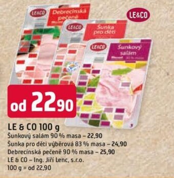 Trefa LE & CO 100 g nabídka