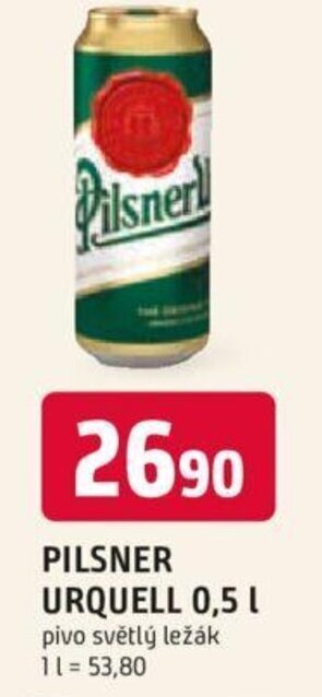 Trefa PILSNER URQUELL 0,5 L nabídka