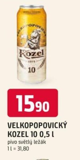 Trefa VELKOPOPOVICKÝ KOZEL 10 0,5 L nabídka