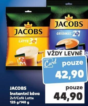 Kaufland JACOBS Instantní káva nabídka