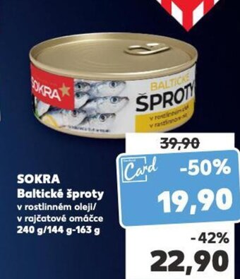 Kaufland SOKRA Baltické šproty nabídka