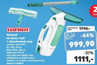 Kaufland Vysavač na okna s tyči + oboustranný mop nabídka