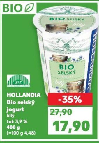Kaufland HOLLANDIA Bio selský jogurt nabídka