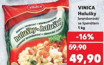 Kaufland VINICA Halušky nabídka
