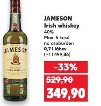 JAMESON Irish whiskey