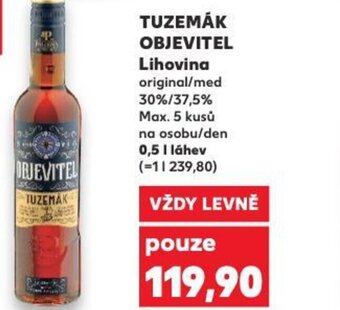Kaufland TUZEMÁK OBJEVITEL Lihovina nabídka