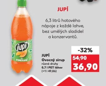 Kaufland JUPÍ Ovocný sirup nabídka