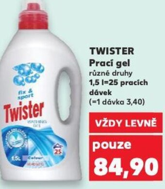 Kaufland TWISTER Prací gel nabídka
