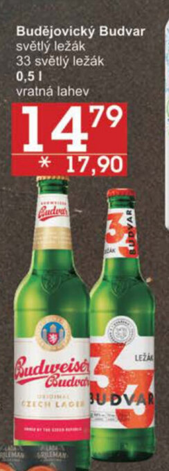 Jip Budějovický Budvar nabídka