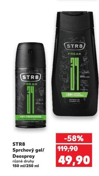 Kaufland STR8 Sprchový gel/ Deospray nabídka