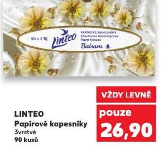 Kaufland LINTEO Papírové kapesníky nabídka