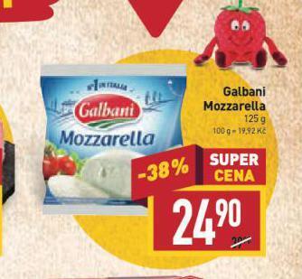 Billa Galbani mozzarella sýr nabídka