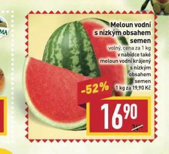 Billa Meloun vodní nabídka