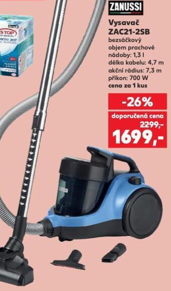 Kaufland Vysavač ZAC21-2SB nabídka