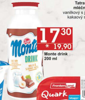 Jip Monte drink 200 ml nabídka