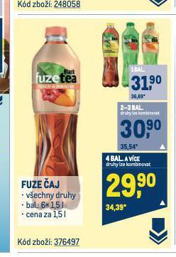 Makro Fuzetea ledový čaj nabídka
