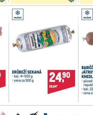 Makro Drůbeží sekaná nabídka