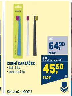 Makro Zubní kartáček nabídka