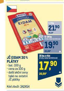 Makro Eidam sýr nabídka