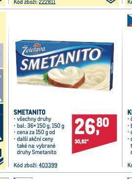 Makro Smetanito nabídka