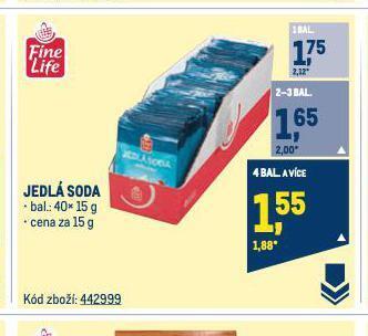 Makro Jedlá soda nabídka