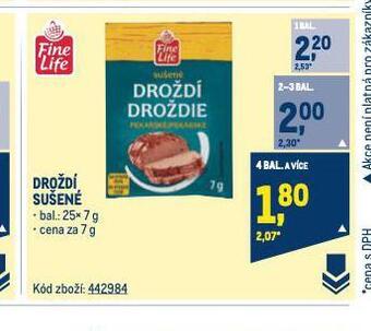 Makro Droždí sušené nabídka