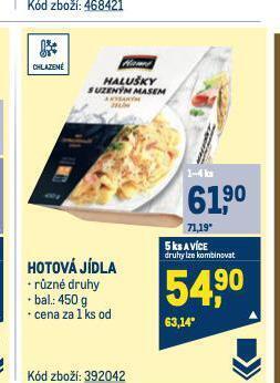 Makro Hotová jídla nabídka