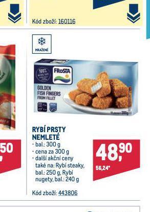 Makro Rybí prsty nemleté nabídka